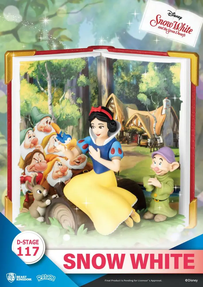Disney Book Series D-Stage PVC Diorama Alba ca Zapada 13 cm poza produsului