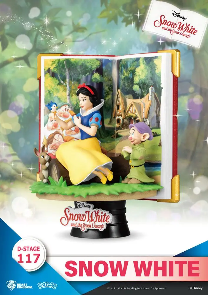 Disney Book Series D-Stage PVC Diorama Alba ca Zapada 13 cm poza produsului