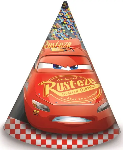 Disney Cars, Cars Palarie de petrecere, Palarie conica 6 buc poza produsului