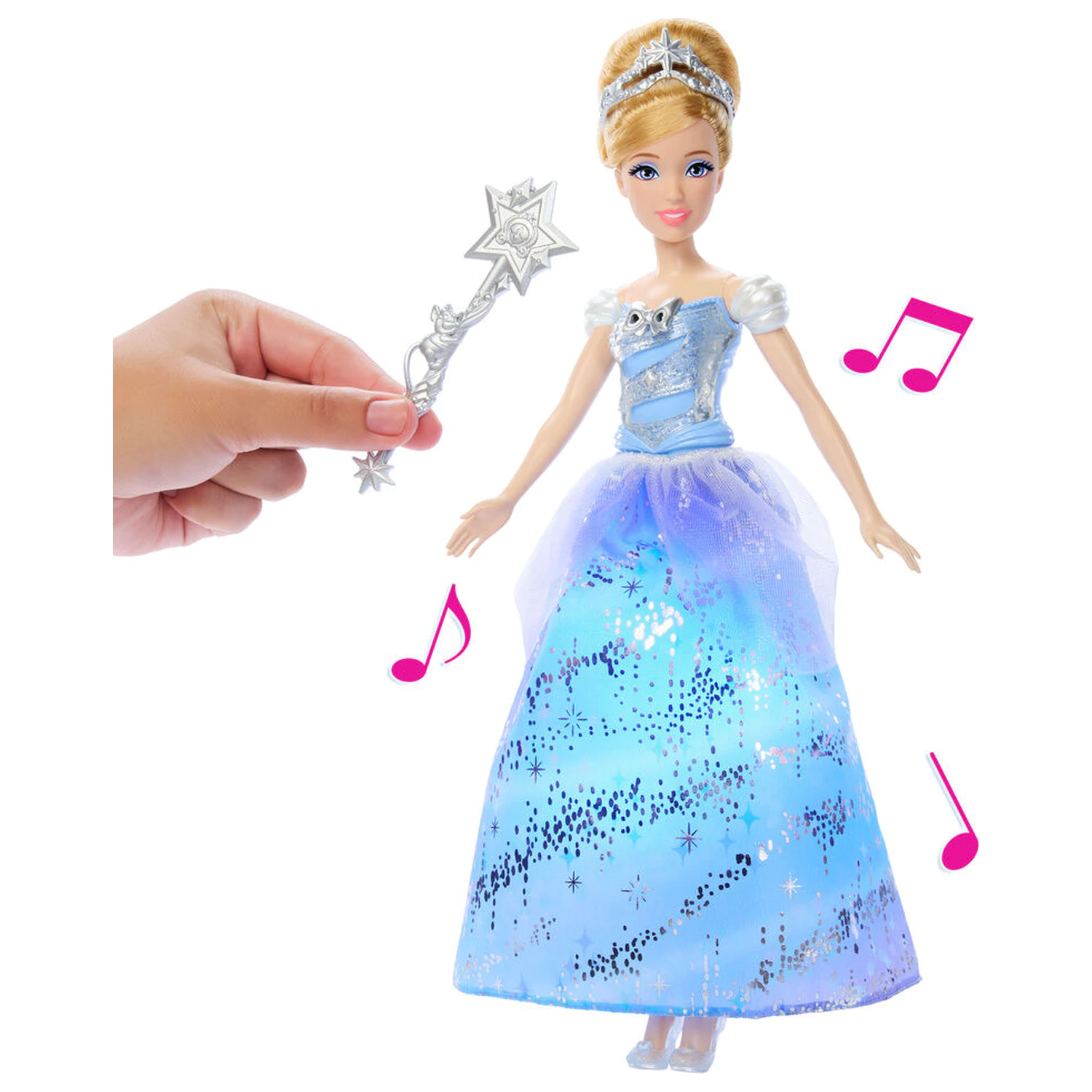 Disney Cinderella Papusa Cenusareasa cu Rochie de Bal Fermecata poza produsului