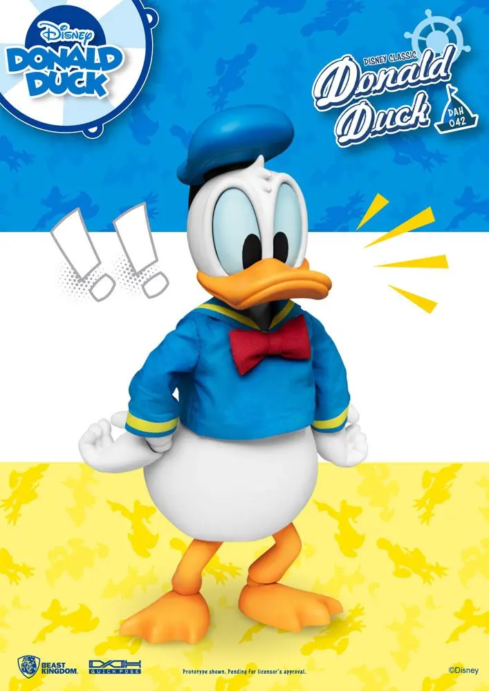 Figurina de actiune Disney Classic Dynamic 8ction Heroes 1/9 Donald Duck Classic Version 16 cm poza produsului