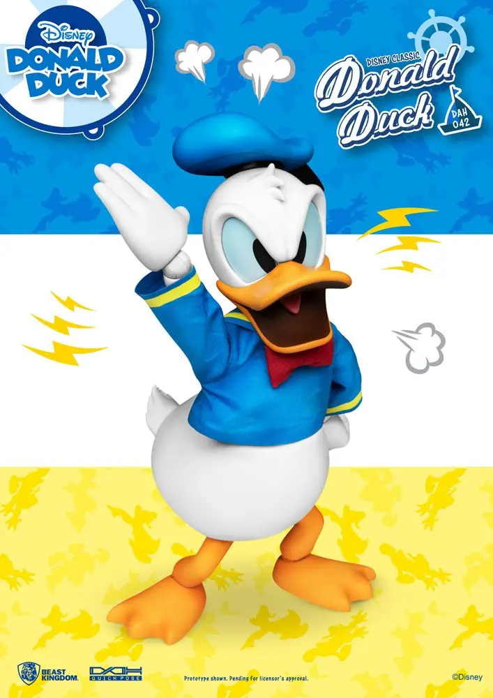 Figurina de actiune Disney Classic Dynamic 8ction Heroes 1/9 Donald Duck Classic Version 16 cm poza produsului