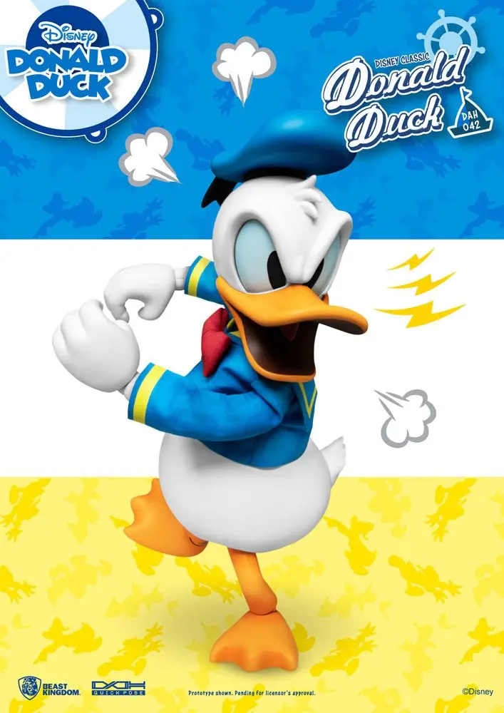 Figurina de actiune Disney Classic Dynamic 8ction Heroes 1/9 Donald Duck Classic Version 16 cm poza produsului