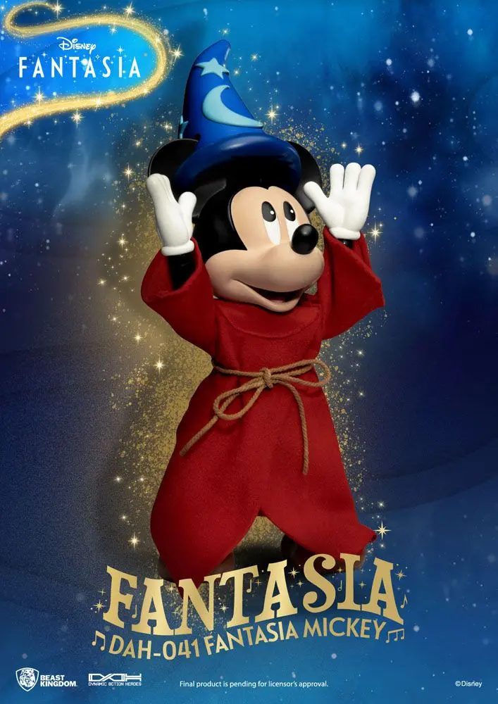 Figurină de acțiune Eroi dinamici clasici Disney 1/9 Mickey Fantasia 21 cm poza produsului