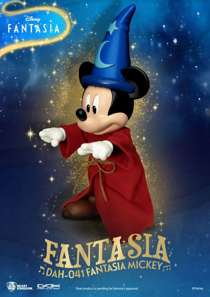 Figurină de acțiune Eroi dinamici clasici Disney 1/9 Mickey Fantasia 21 cm poza produsului