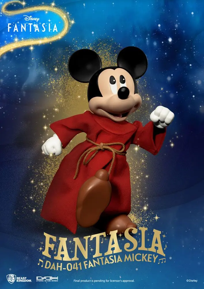 Figurină de acțiune Eroi dinamici clasici Disney 1/9 Mickey Fantasia 21 cm poza produsului