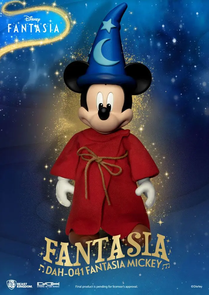Figurină de acțiune Eroi dinamici clasici Disney 1/9 Mickey Fantasia 21 cm poza produsului