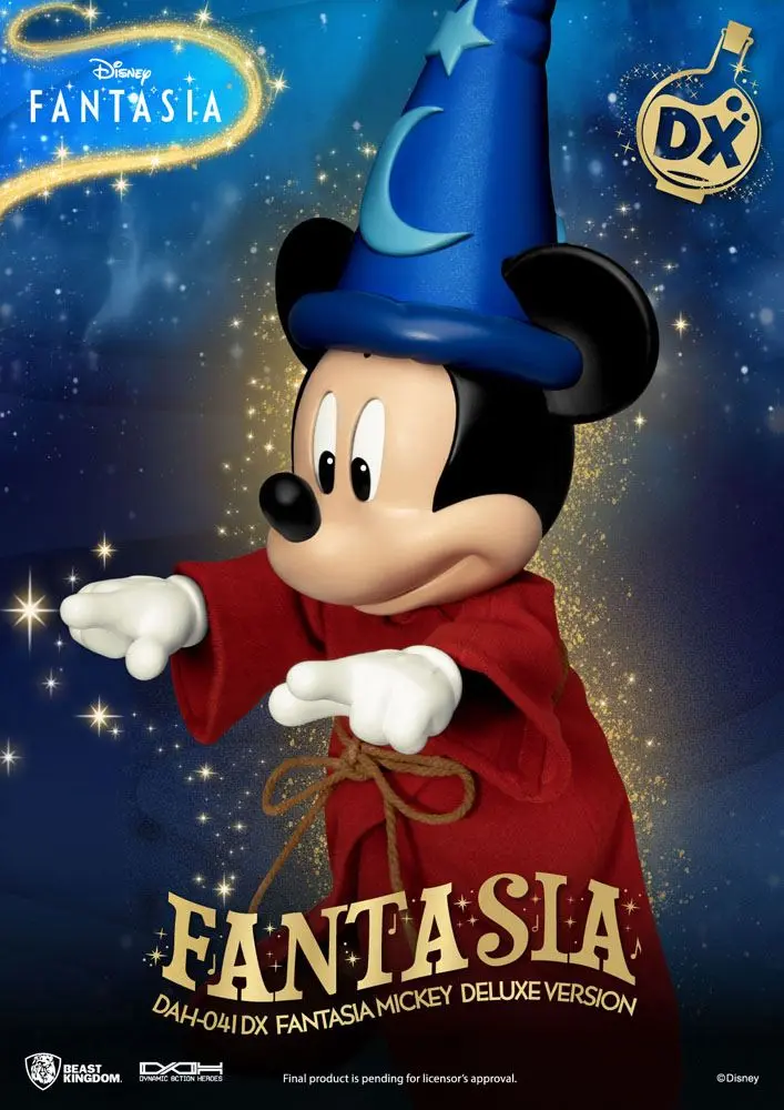 Disney Classic Dynamic 8ction Heroes Figurina Acțiune 1/9 Mickey Fantasia Deluxe Version 21 cm poza produsului