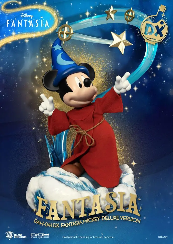 Disney Classic Dynamic 8ction Heroes Figurina Acțiune 1/9 Mickey Fantasia Deluxe Version 21 cm poza produsului