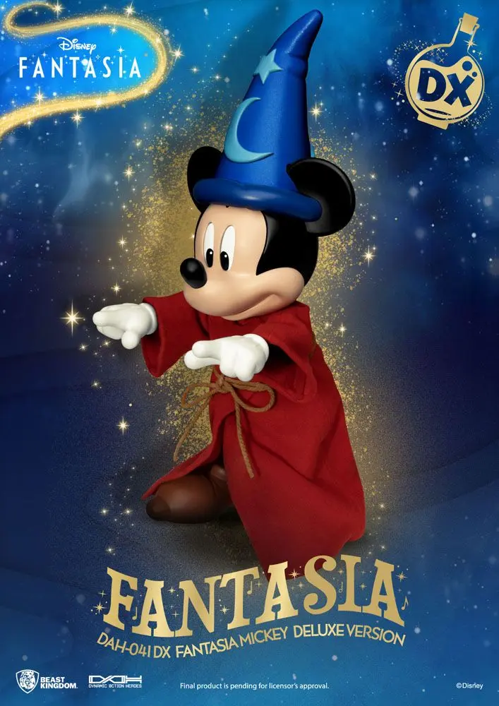 Disney Classic Dynamic 8ction Heroes Figurina Acțiune 1/9 Mickey Fantasia Deluxe Version 21 cm poza produsului
