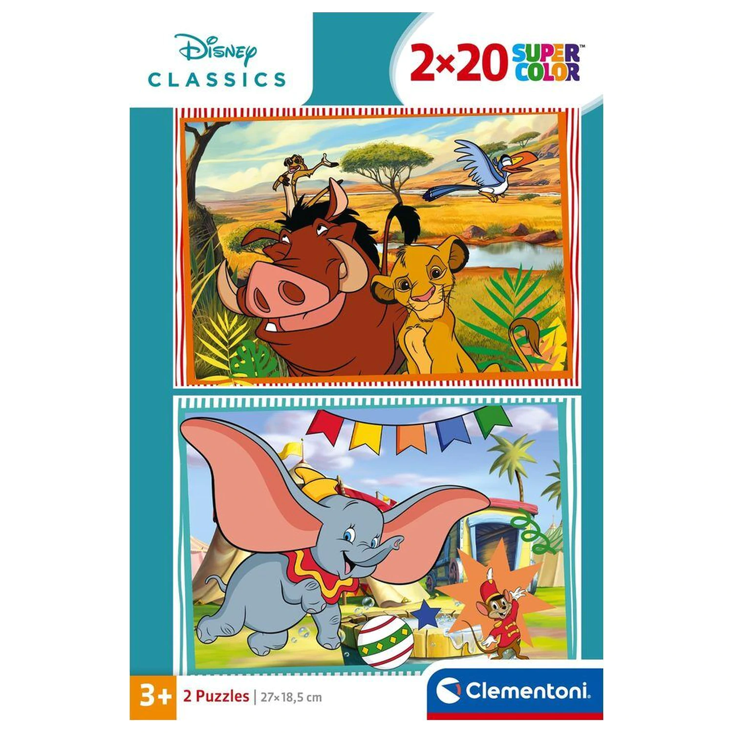 Disney Classic puzzle 2x20 piese poza produsului