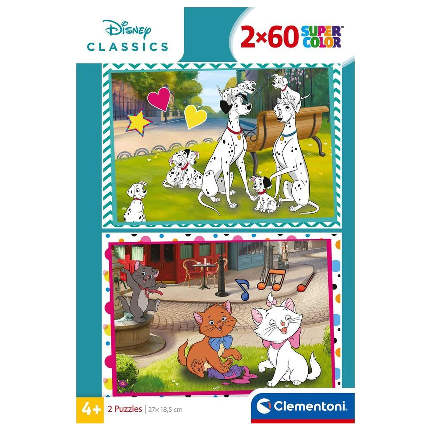 Disney Classic puzzle 2x60 piese poza produsului