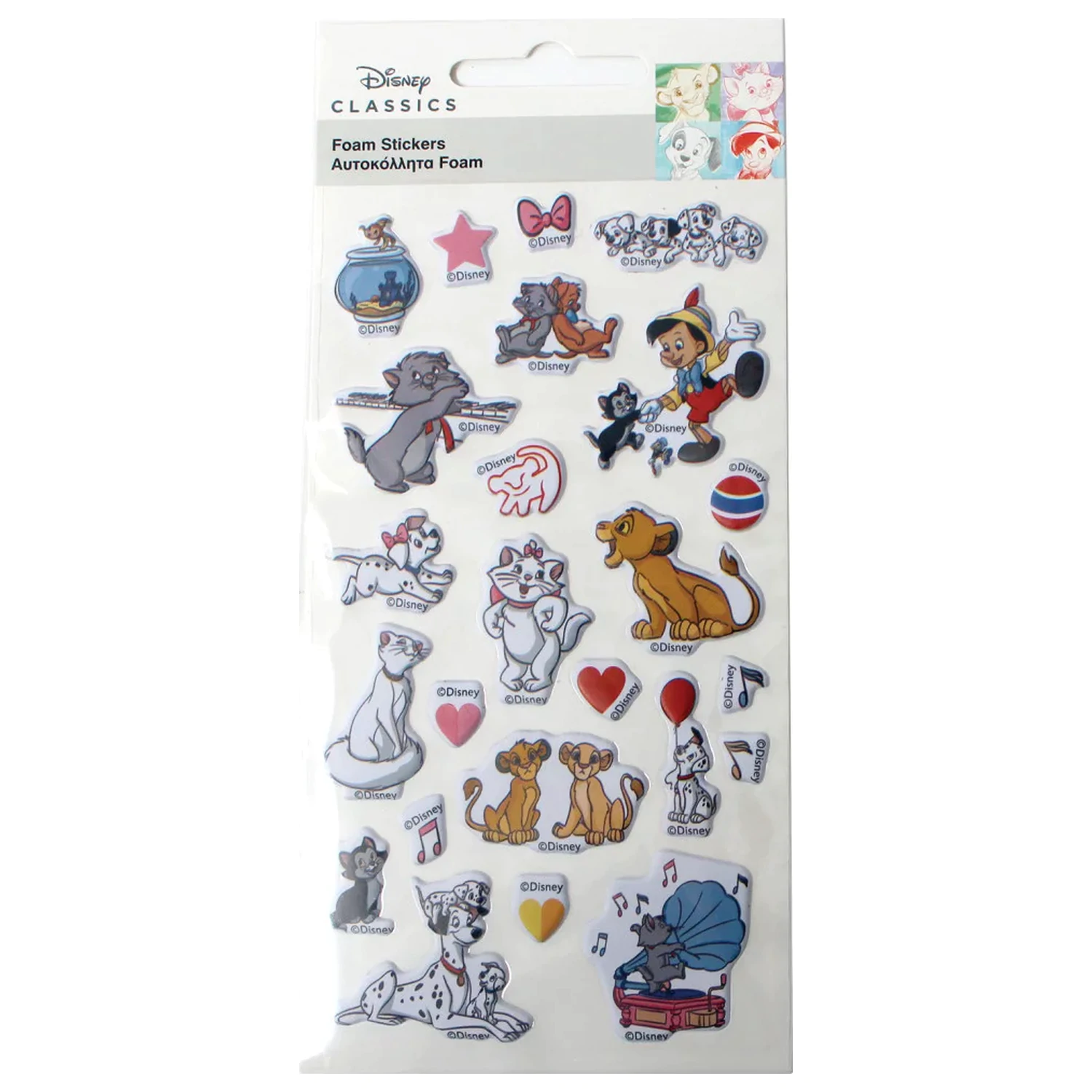 Disney Classics Fun Set de abtibilduri spumoase pufoase din spuma poza produsului