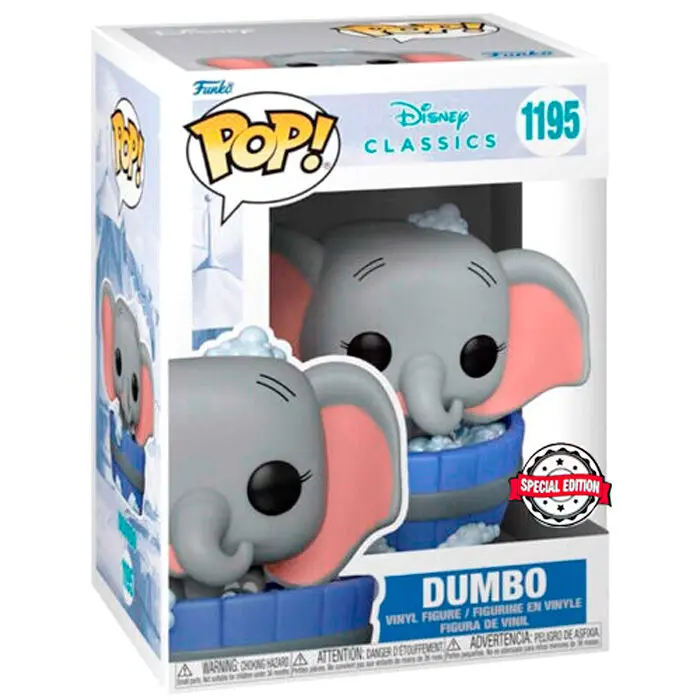 Disney Classics POP! Figurină Vinyl Dumbo în Cadă Exclusiv 9 cm poza produsului