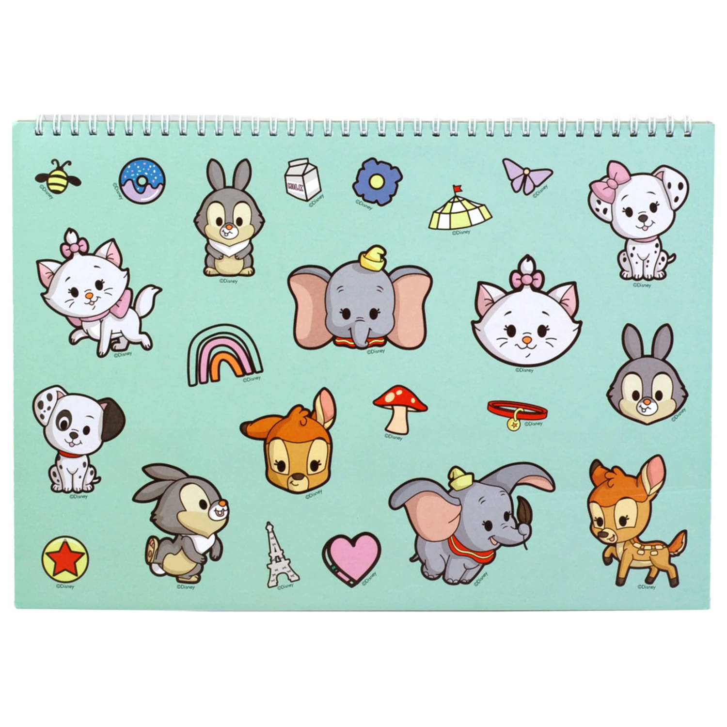 Disney Classics Love A/4 Carnet de schite spiralat cu 40 de foi si autocolante poza produsului