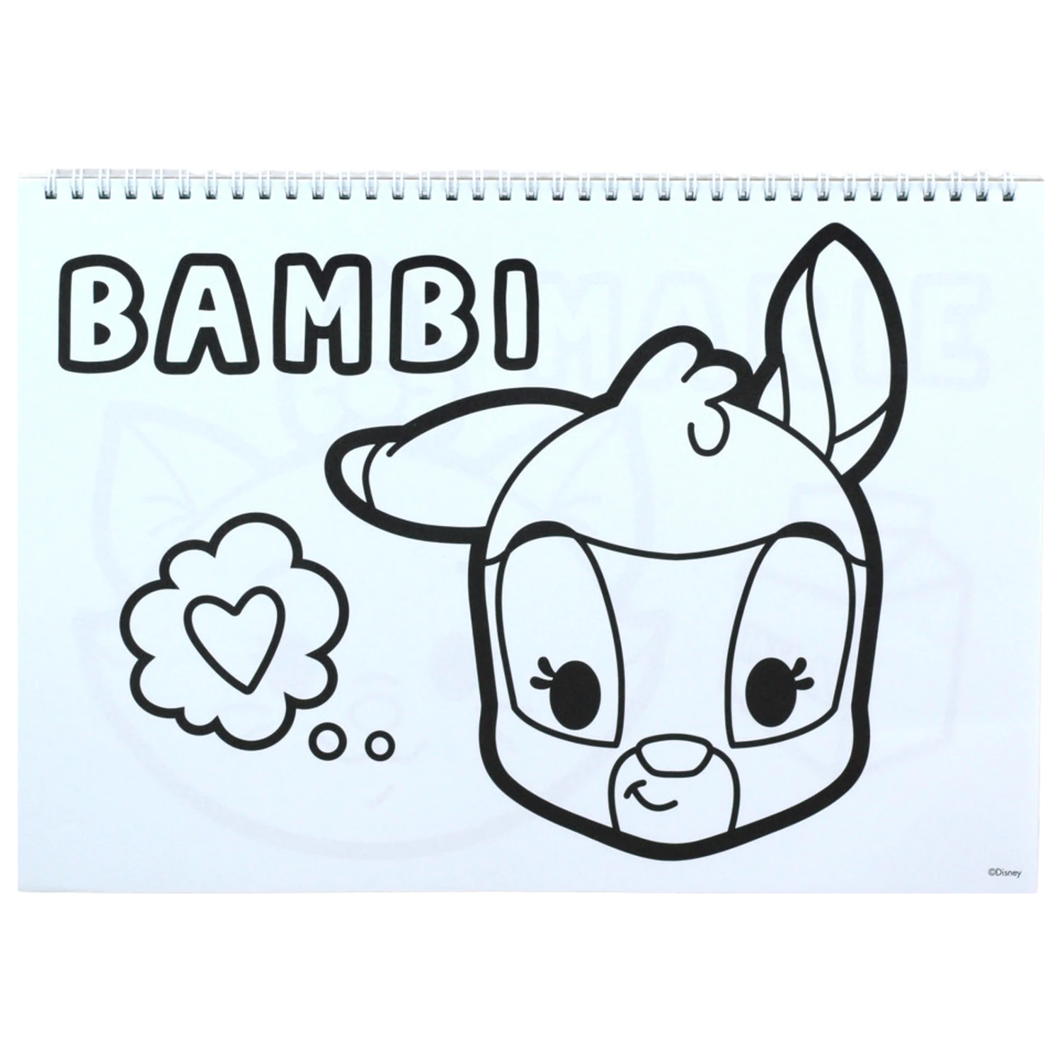 Disney Classics Love A/4 Carnet de schite spiralat cu 40 de foi si autocolante poza produsului