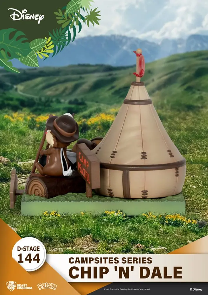 Disney D-Stage Seria Camping PVC Diorama Chip & Dale 10 cm poza produsului