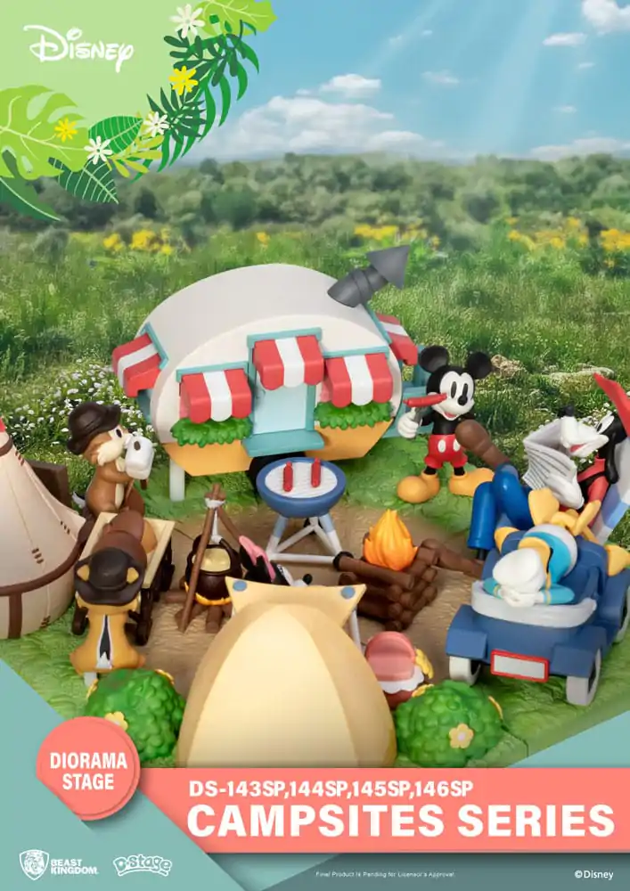 Disney D-Stage Seria Campsite PVC Diorama Chip &amp; Dale Ediție Specială 10 cm poza produsului