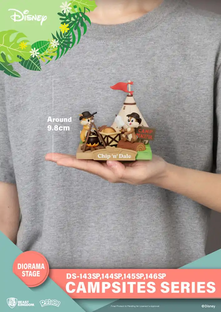 Disney D-Stage Seria Campsite PVC Diorama Chip &amp; Dale Ediție Specială 10 cm poza produsului