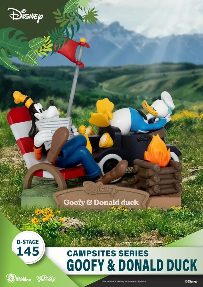 Disney D-Stage Campsite Series dioramă PVC Goofy & Donald Duck 10 cm poza produsului