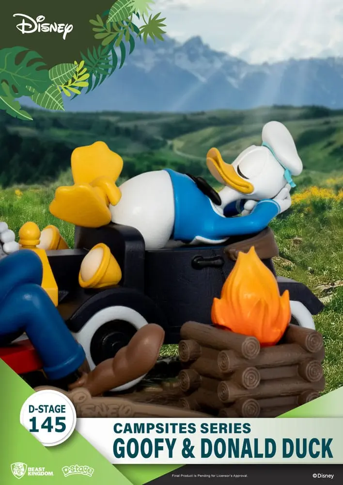 Disney D-Stage Campsite Series dioramă PVC Goofy & Donald Duck 10 cm poza produsului