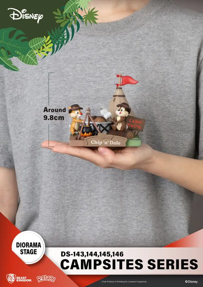 Disney D-Stage Campsite Series dioramă PVC Goofy & Donald Duck 10 cm poza produsului