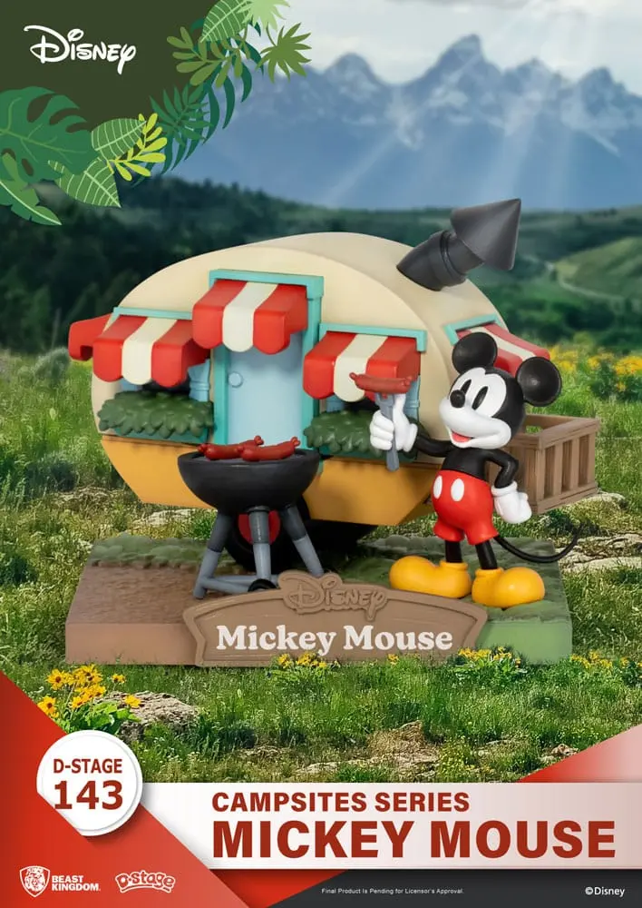 Disney D-Stage Seria Campsite PVC Dioramă Mickey Mouse 10 cm poza produsului
