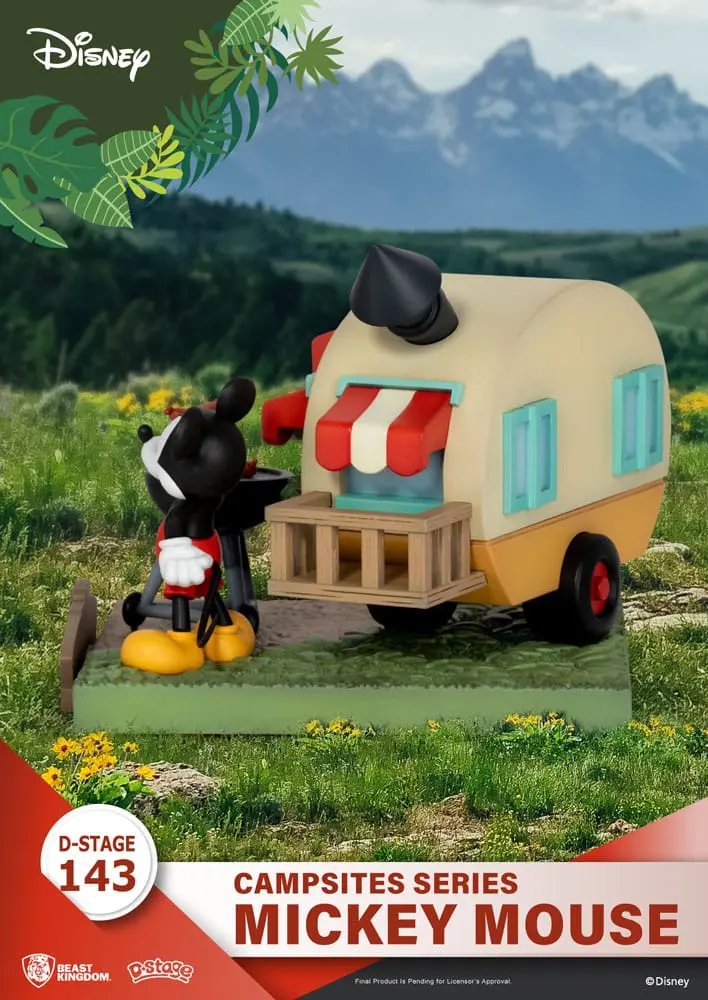 Disney D-Stage Seria Campsite PVC Dioramă Mickey Mouse 10 cm poza produsului