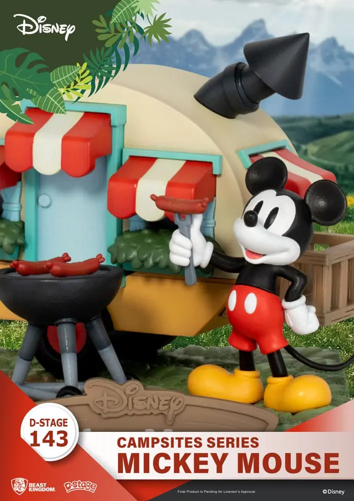Disney D-Stage Seria Campsite PVC Dioramă Mickey Mouse 10 cm poza produsului