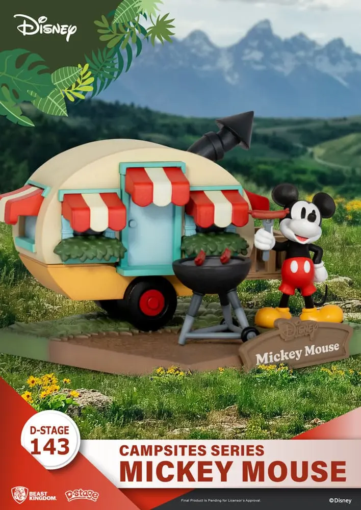 Disney D-Stage Seria Campsite PVC Dioramă Mickey Mouse 10 cm poza produsului