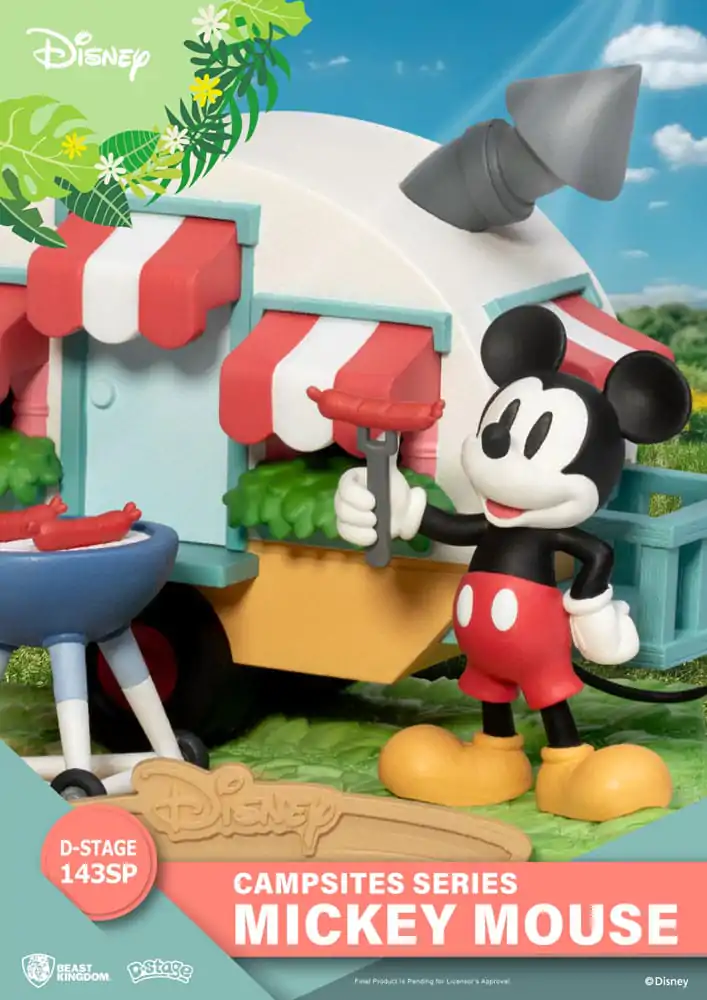 Disney D-Stage Campsite Series Dioramă PVC Mickey Mouse Special Edition 10 cm poza produsului