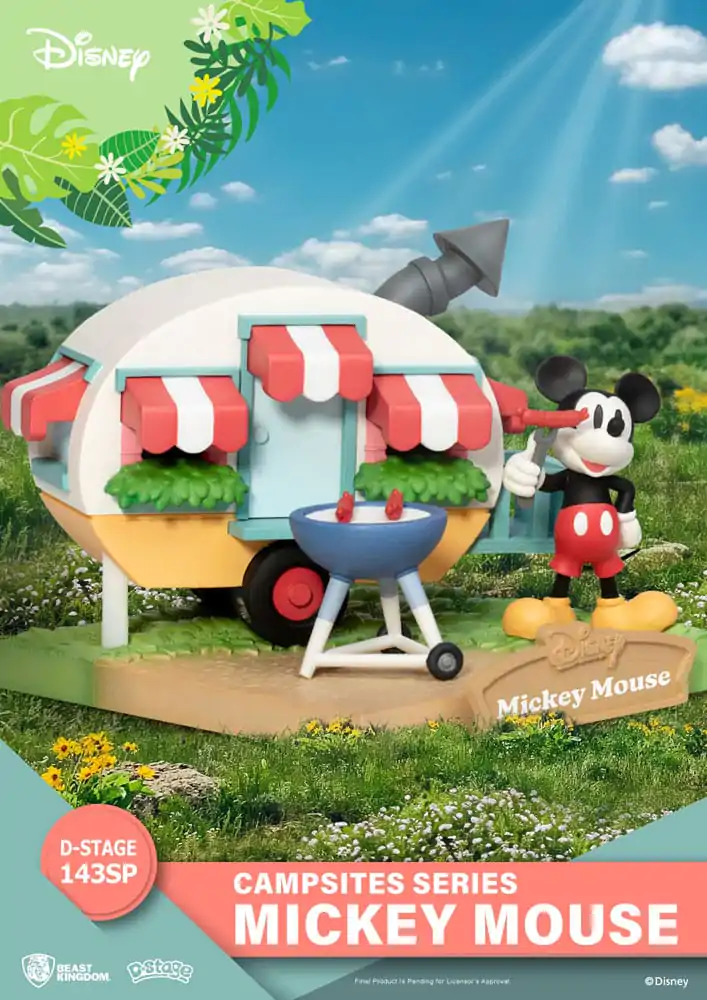 Disney D-Stage Campsite Series Dioramă PVC Mickey Mouse Special Edition 10 cm poza produsului