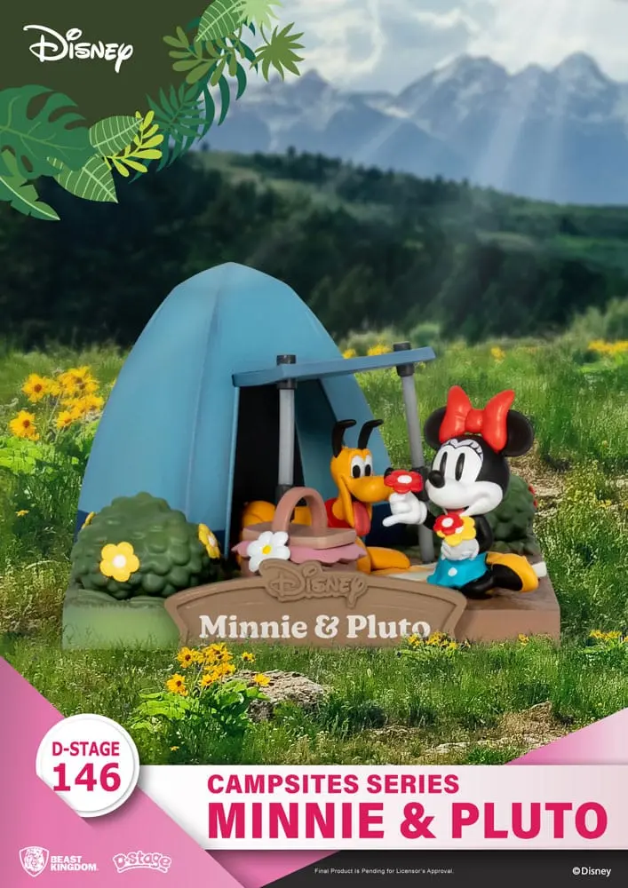 Disney D-Stage Campsite Series Dioramă PVC Mini &amp; Pluto 10 cm poza produsului