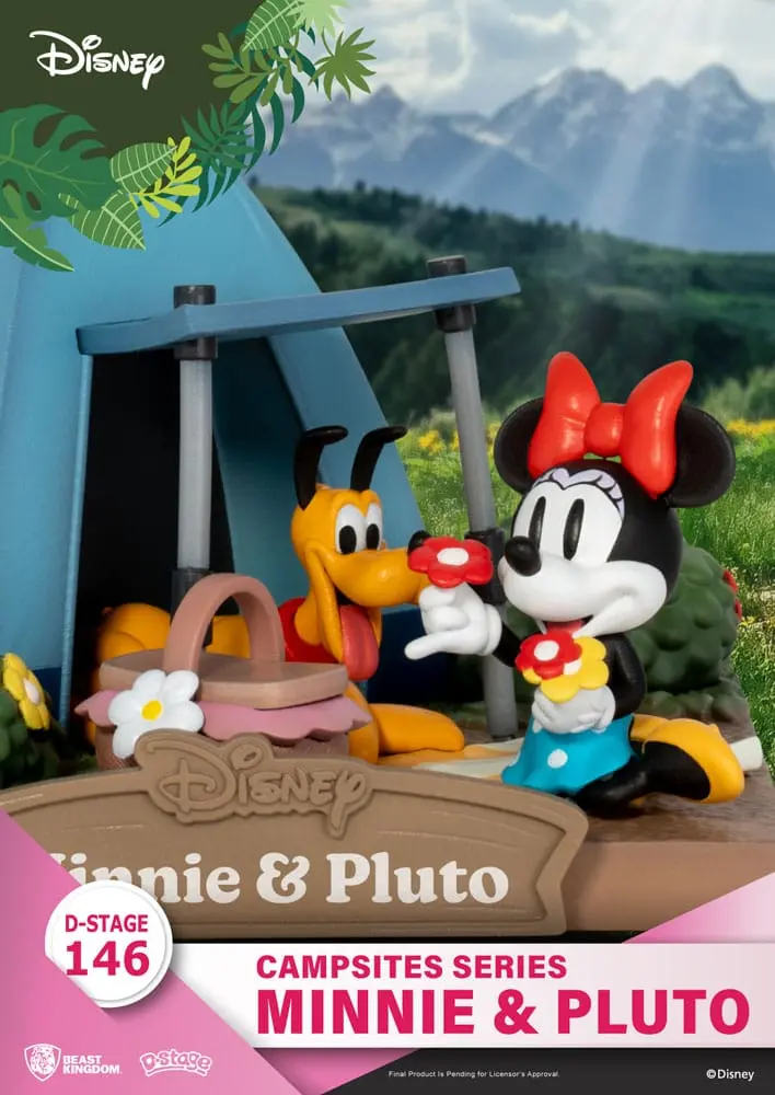 Disney D-Stage Campsite Series Dioramă PVC Mini &amp; Pluto 10 cm poza produsului