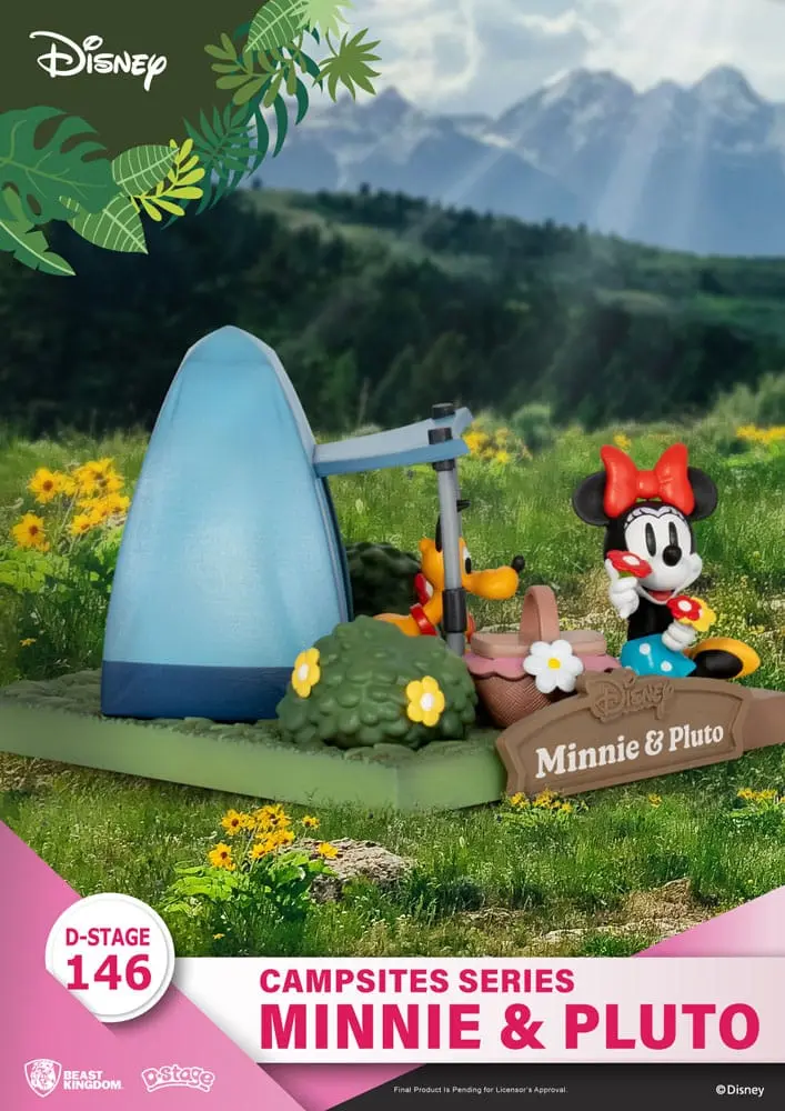Disney D-Stage Campsite Series Dioramă PVC Mini &amp; Pluto 10 cm poza produsului