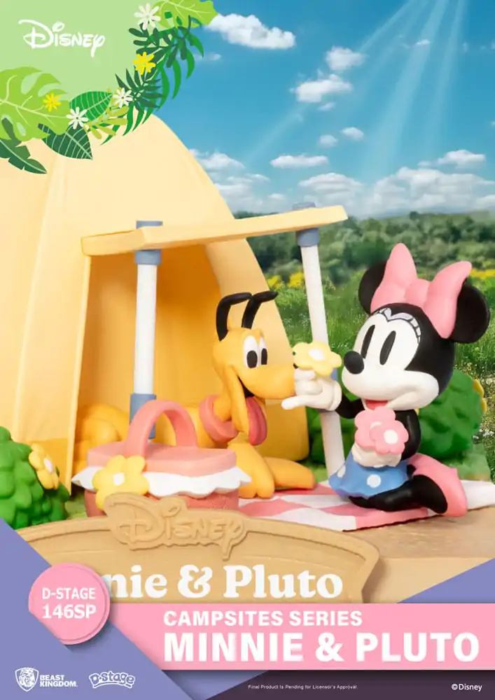 Disney D-Stage Seria Tabără PVC Diorama Mini &amp; Pluto Ediție Specială 10 cm poza produsului