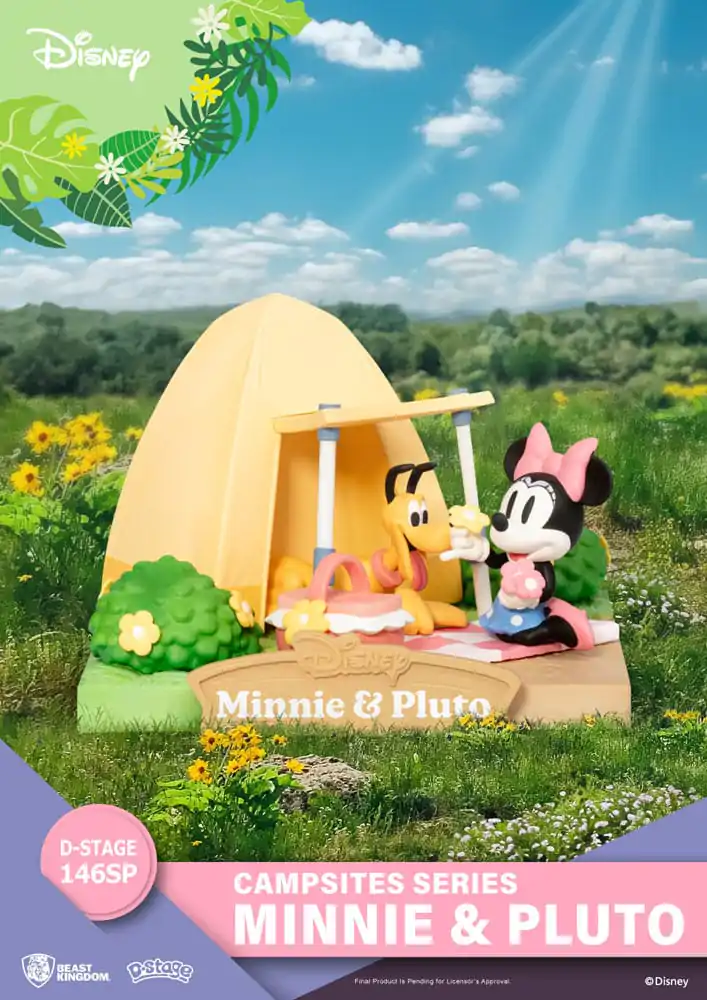Disney D-Stage Seria Tabără PVC Diorama Mini &amp; Pluto Ediție Specială 10 cm poza produsului