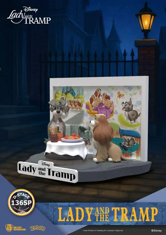 Disney D-Stage Statuie din PVC Lady and the Tramp 12 cm poza produsului
