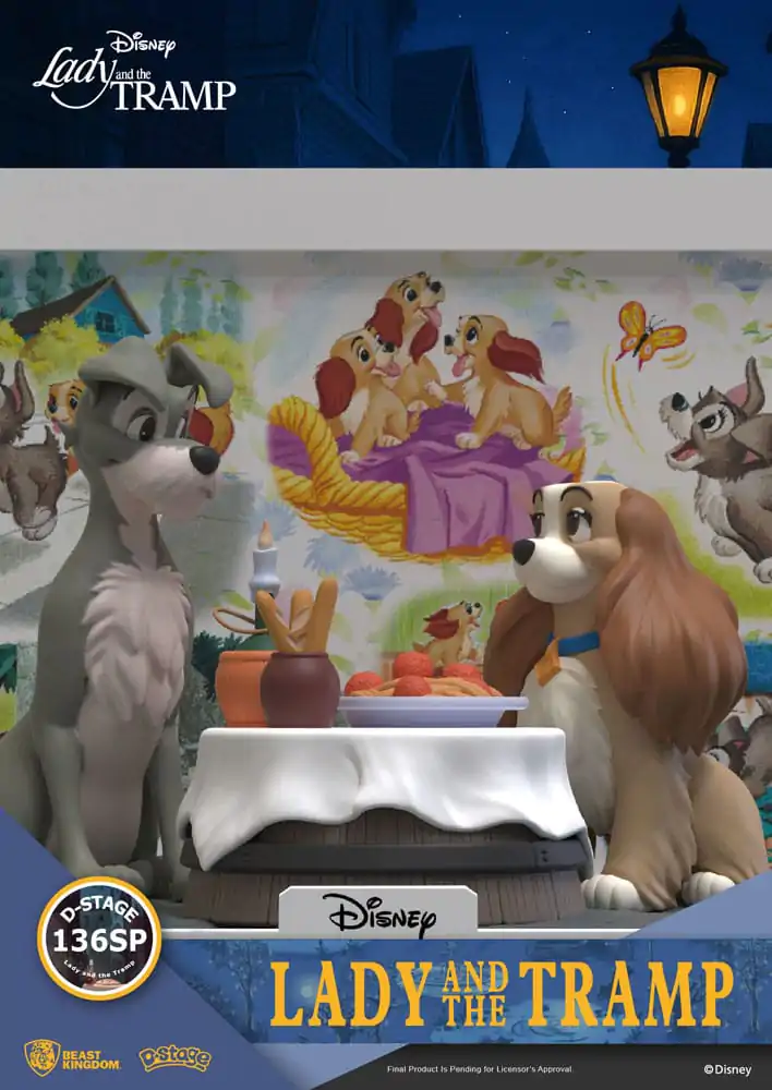 Disney D-Stage Statuie din PVC Lady and the Tramp 12 cm poza produsului