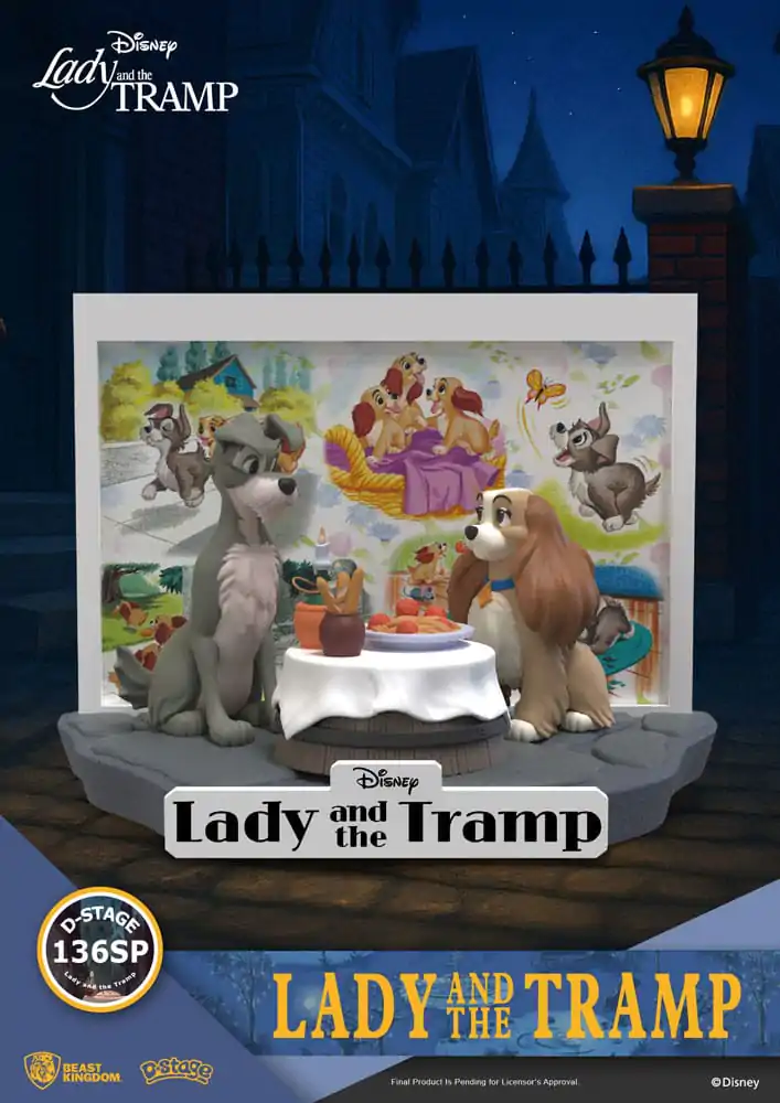 Disney D-Stage Statuie din PVC Lady and the Tramp 12 cm poza produsului