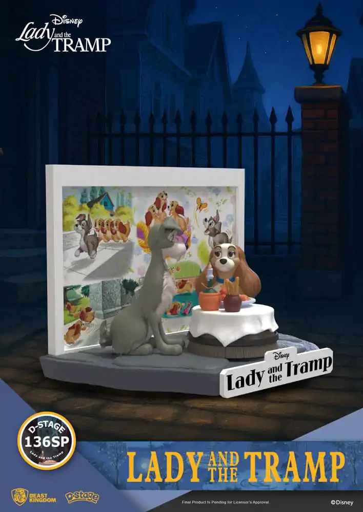 Disney D-Stage Statuie din PVC Lady and the Tramp 12 cm poza produsului