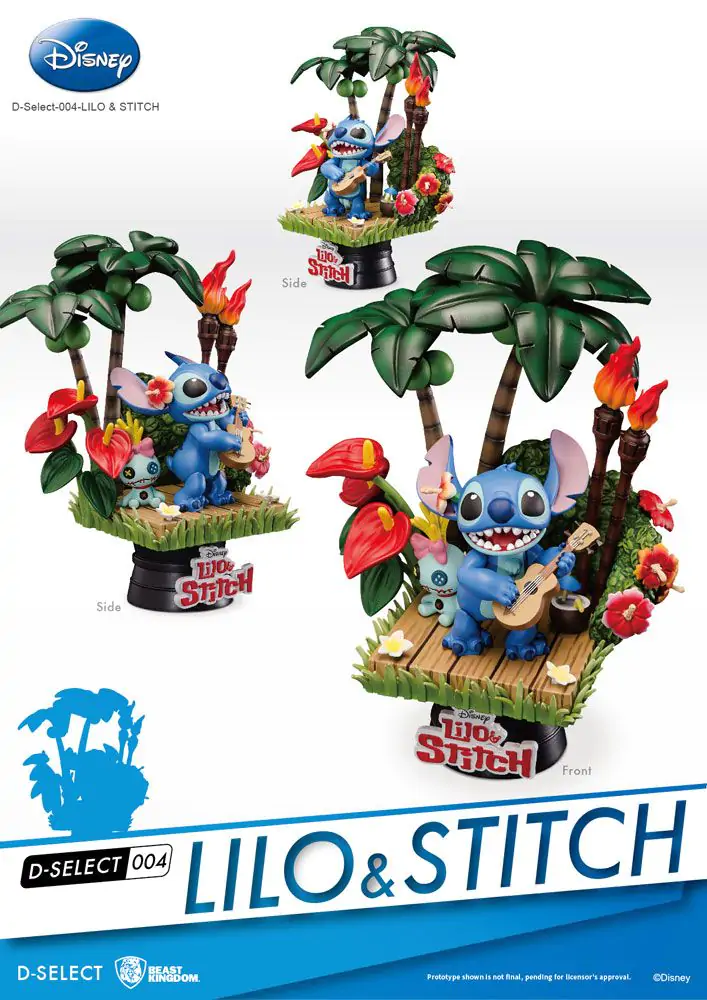 Disney D-Stage PVC Diorama Stitch 14 cm poza produsului