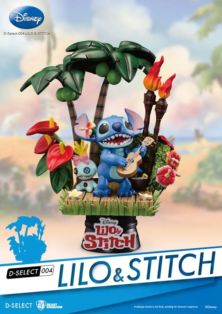 Disney D-Stage PVC Diorama Stitch 14 cm poza produsului