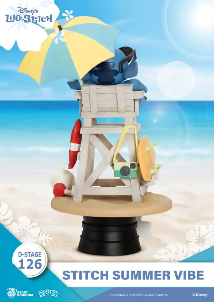 Disney D-Stage diorama PVC Stitch Summer Vibe 16 cm poza produsului