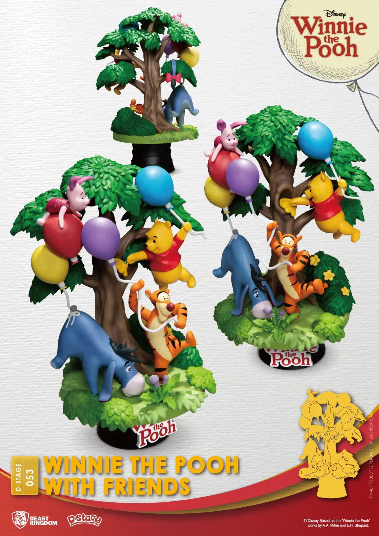 Dioramă PVC Disney D-Stage Winnie The Pooh cu prietenii 16 cm poza produsului