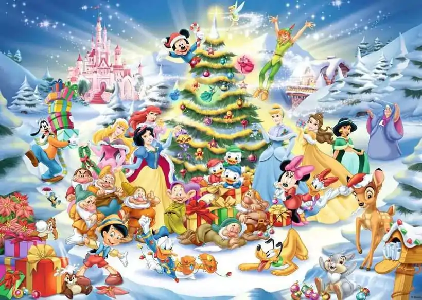 Disney Jigsaw Puzzle Disney's Christmas (1000 piese) poza produsului