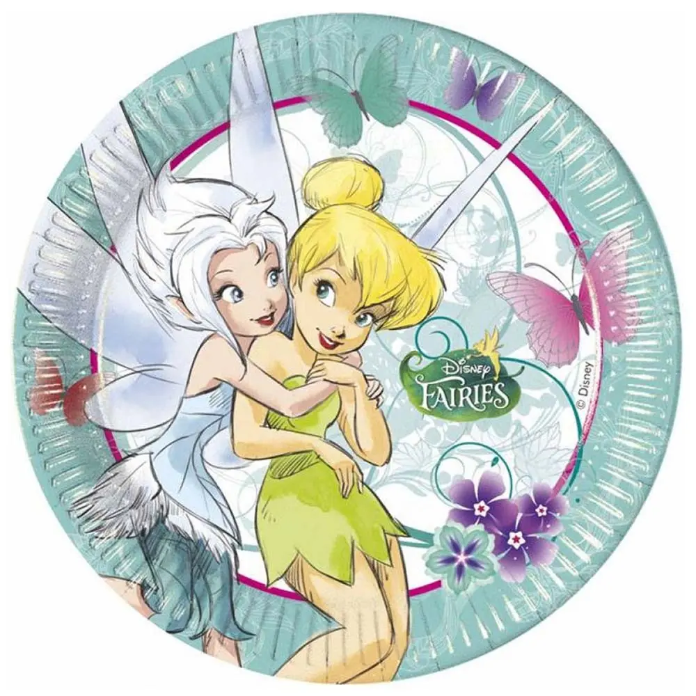 Disney Fairyland Treats, farfurii de hârtie Tinker Bell 8 bucăți 23 cm poza produsului