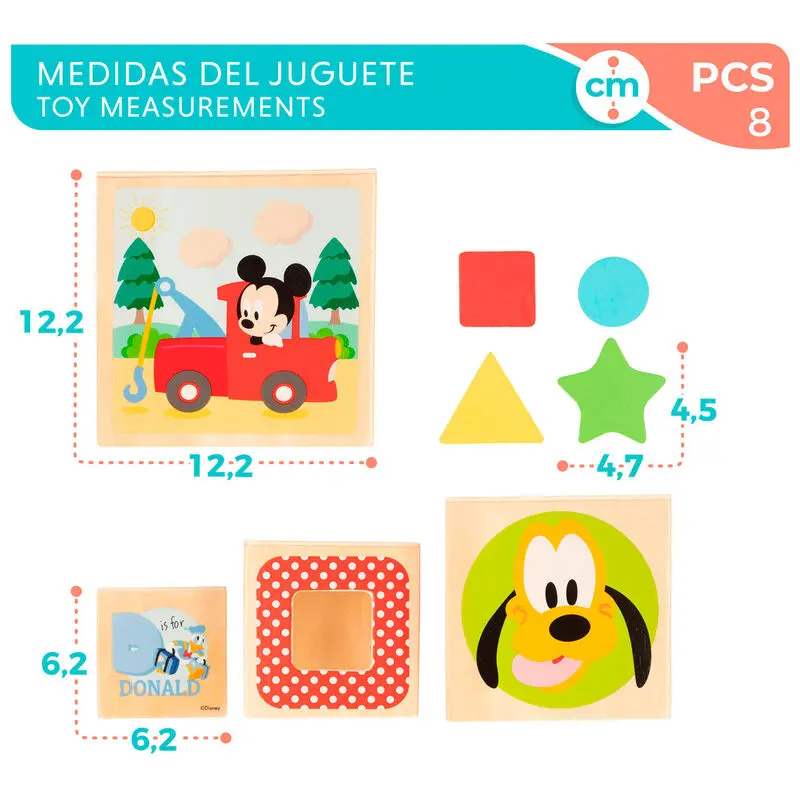 Disney cuburi din lemn turn poza produsului