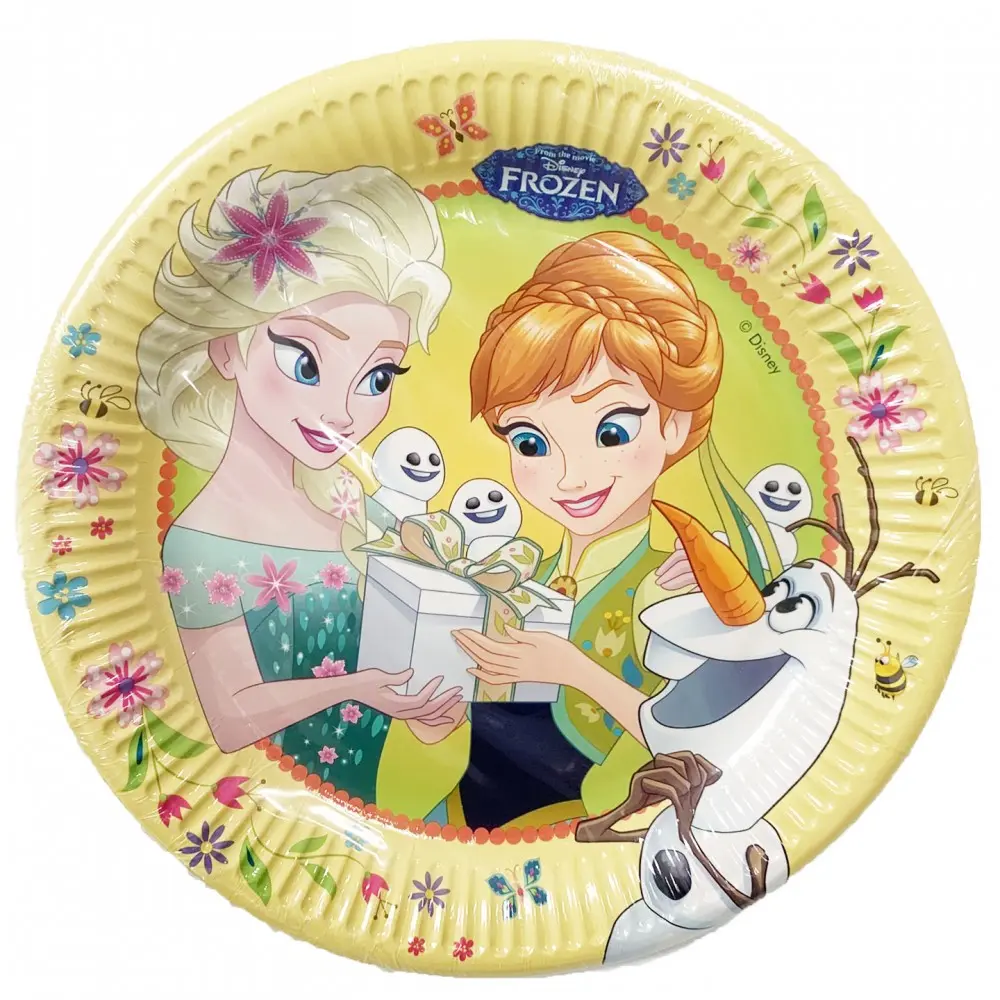 Disney Frozen Fever, Farfurii de hârtie Frozen 8 buc 23 cm poza produsului