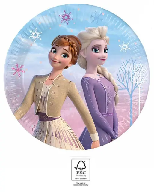 Disney Frozen II Wind Spirit, Disney Frozen II Farfurii de hartie 8-pack 23 cm FSC poza produsului